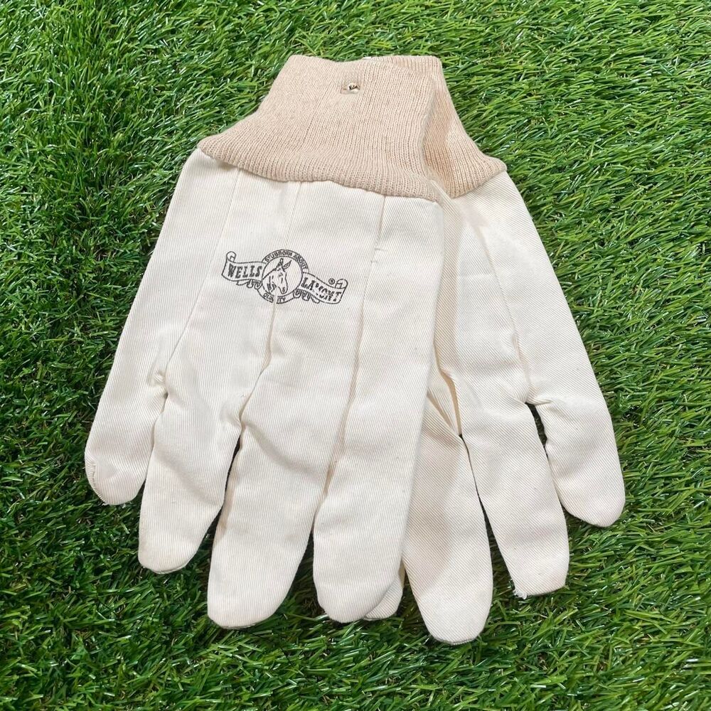 Wells Lamont Cream & Tan Cotton Polyester Gloves